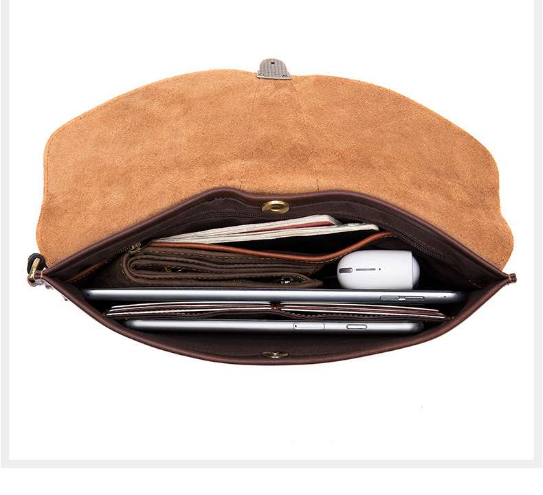 新款時尚百搭手拿包 男士手包手袋 男款真皮手抓包 頭層牛皮錢包 ipad包包皮夾 真皮包包